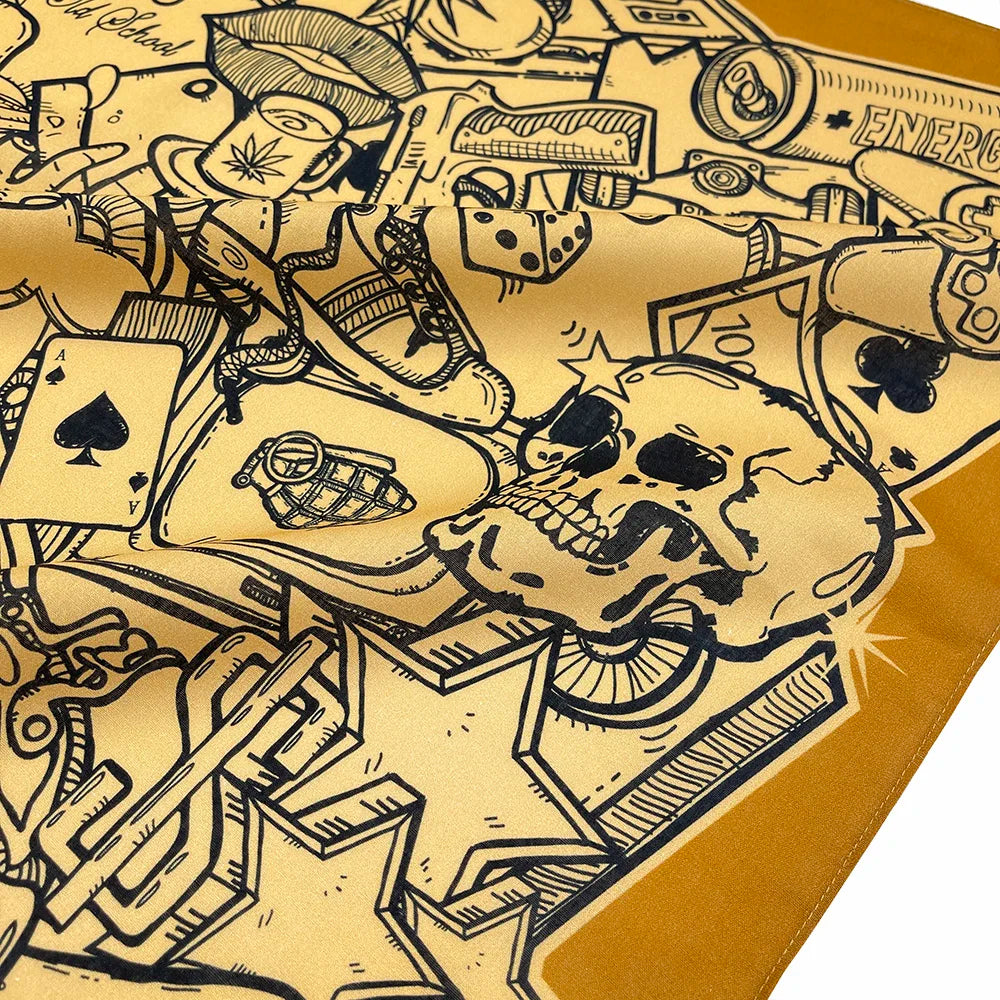 Cotton Bandana Scarf Skull Paisley Hip Hop Headband