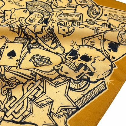 Cotton Bandana Scarf Skull Paisley Hip Hop Headband