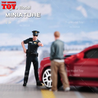 1/64 Miniature Figures Model Car Accessories Scene People Set
