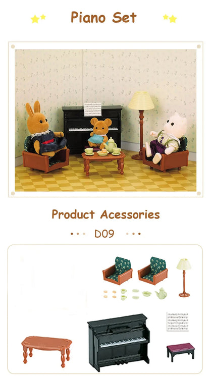 Miniature Dollhouse Furniture 1:12 Pretend Play Accessories