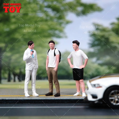 1/64 Miniature Figures Model Car Accessories Scene People Set