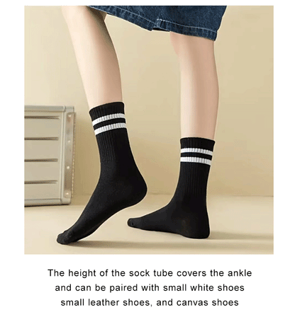 Crew Socks Breathable Mid Tube Sports Socks 3-6 Pairs