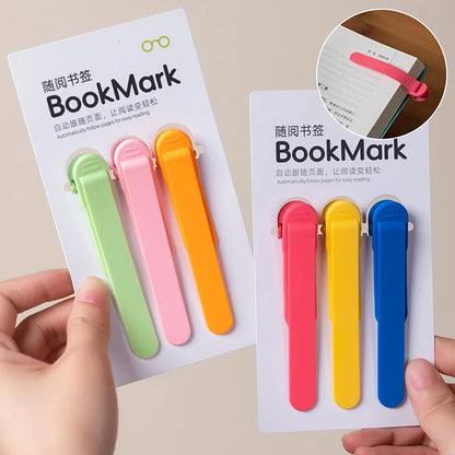 Automatic Bookmark Silicone Reading Accessory for Books