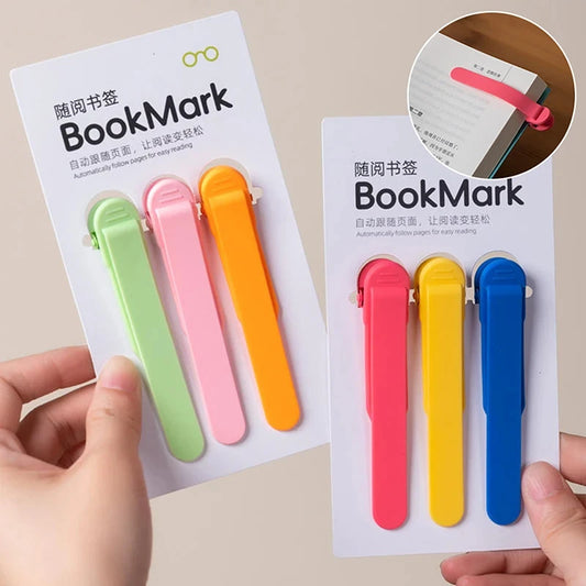 Automatic Bookmark Silicone Reading Accessory for Books