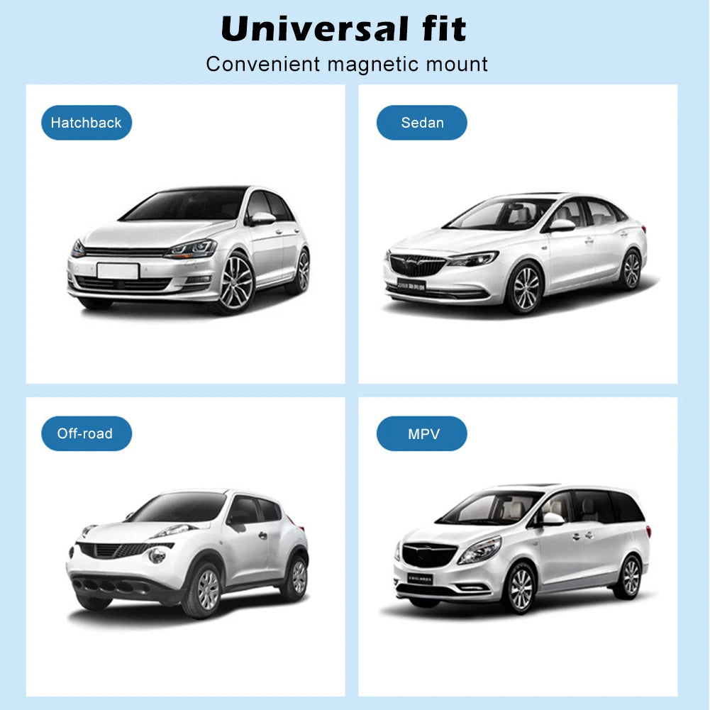 Magnetic Car Window Shades with UV Protection Mesh Cover