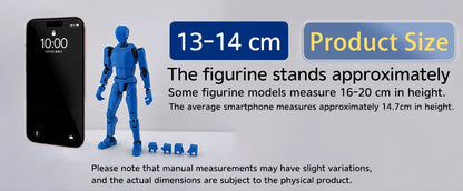 14cm Multi Jointed Action Figure 3D Printed Poseable Collectible Toy