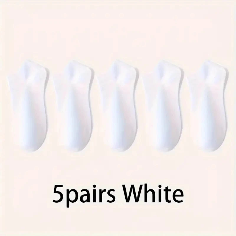 Ankle Socks 5 Pack Breathable Low Cut Unisex Socks