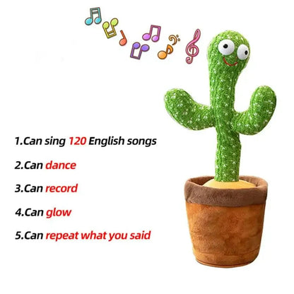 Dancing Cactus Toy – Talking, Singing & Wiggling Plush