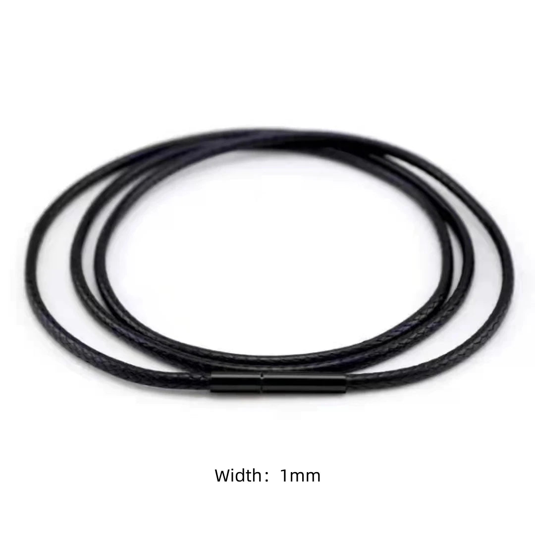 Leather Rope Necklace with Stainless Steel Clasp for Pendants