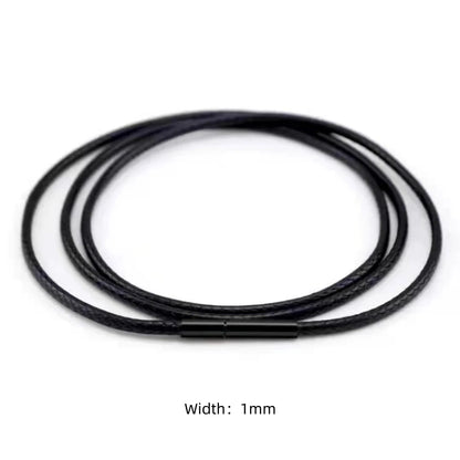 Leather Rope Necklace with Stainless Steel Clasp for Pendants