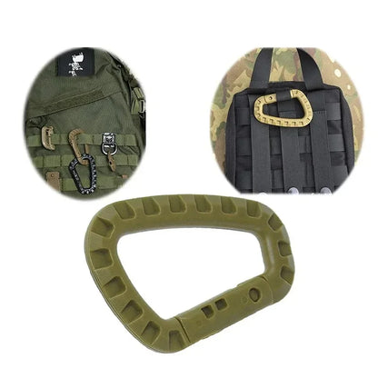 Tactical Carabiner Clip D Ring Backpack Utility Hook