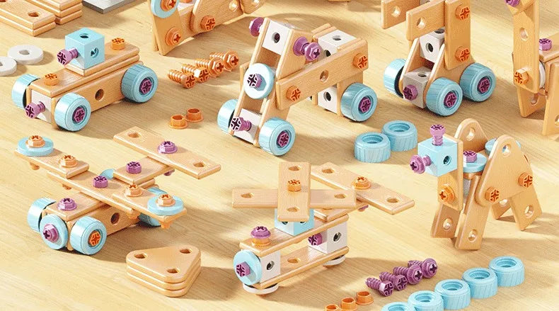 Nut and Bolt Puzzle Toy DIY Screw Assembly Educational Tool Set