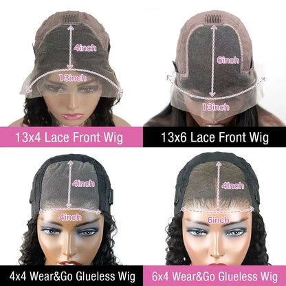 Highlight Deep Wave Wig 13x4 HD Lace Front Human Hair