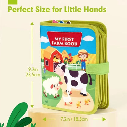Montessori Busy Book Farm Animal Felt Learning Toy
