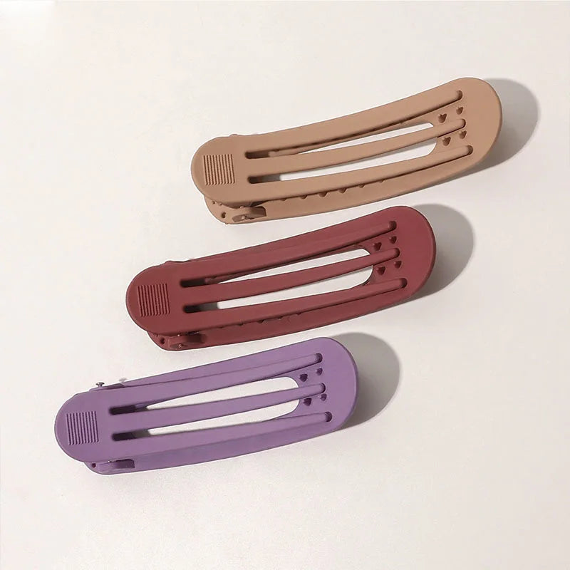 Korean Frosted Hair Clips Large Acrylic Non Slip Barrettes