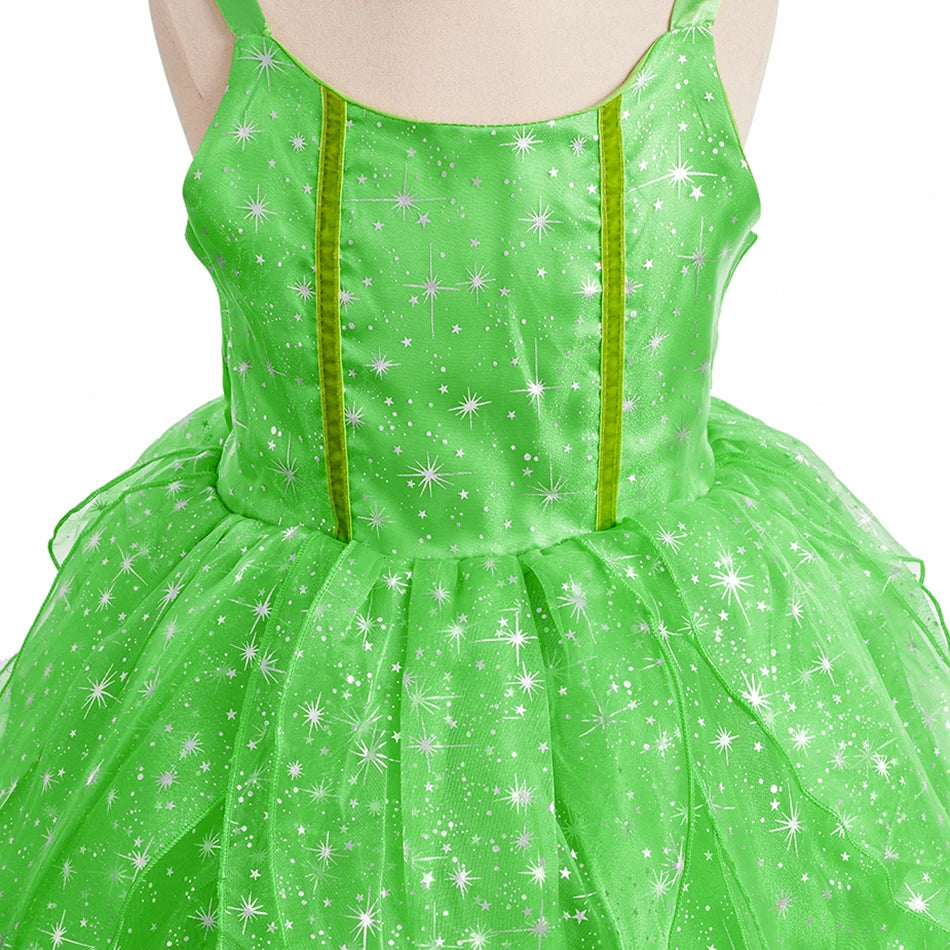 Girls Princess Dress Elsa Anna Kids Cosplay Costume
