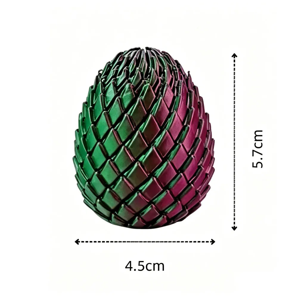 3D Printed Dragon Egg Fidget Toy Twistable Desk Ornament