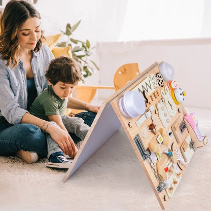 Busy Board Accessories DIY Montessori Wooden Lock Set