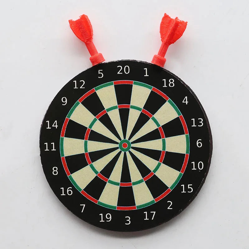 Mini Magnetic Dartboard Fridge Magnet Game with Adhesive