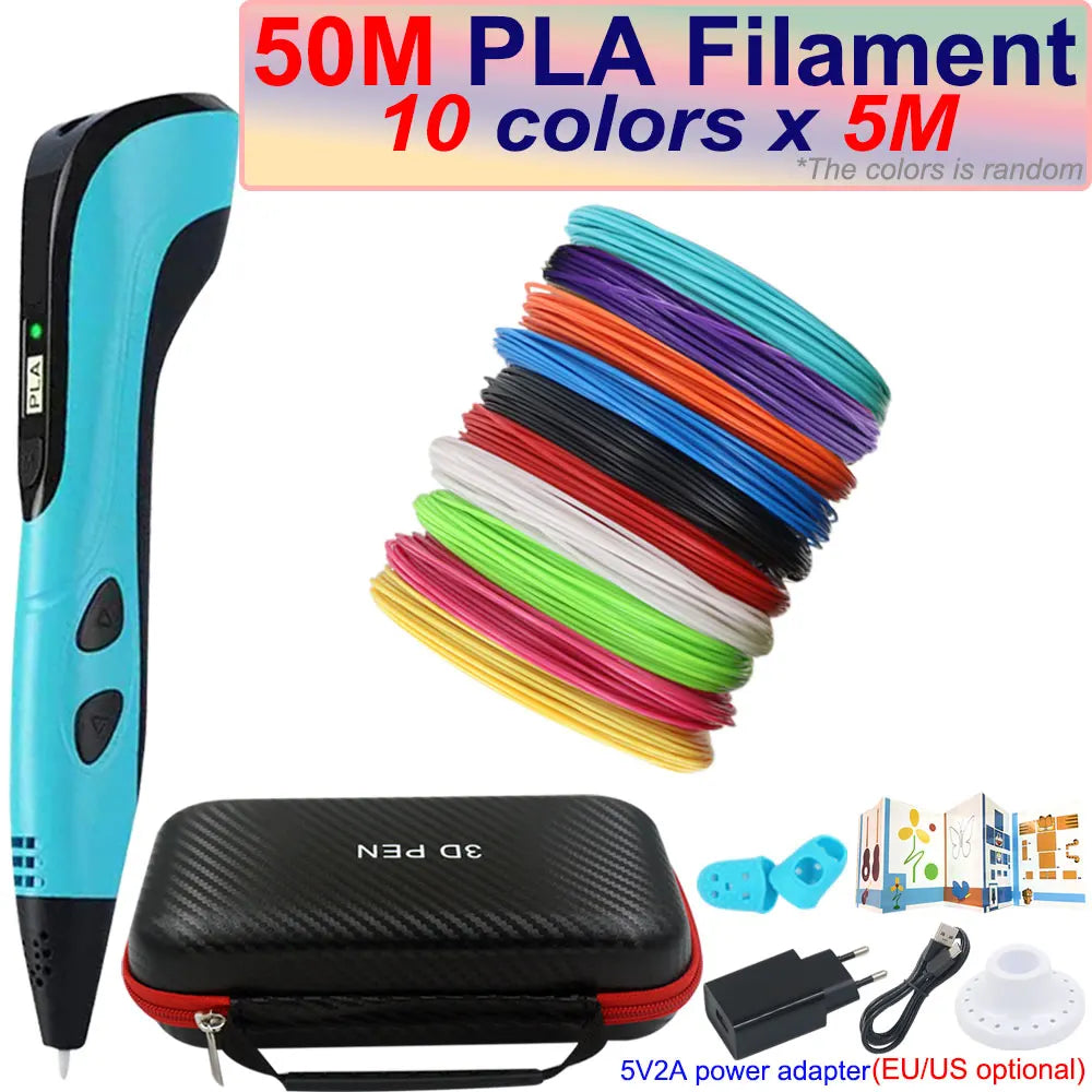3D Printing Pen for Kids with LCD Screen & 200M PLA Filament