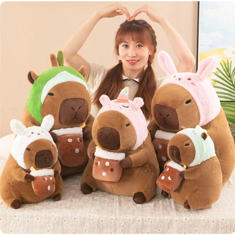 Capybara Plush Toy – Cute Cosplay Stuffed Animal Doll