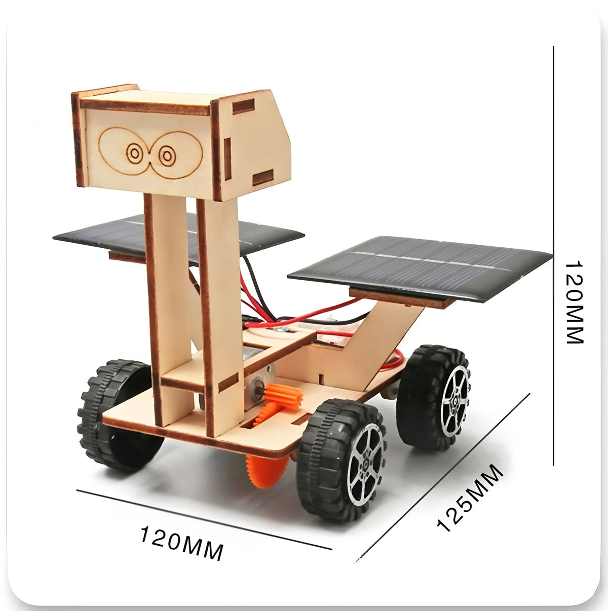 Solar Car STEM Kit – DIY Wooden Educational Model
