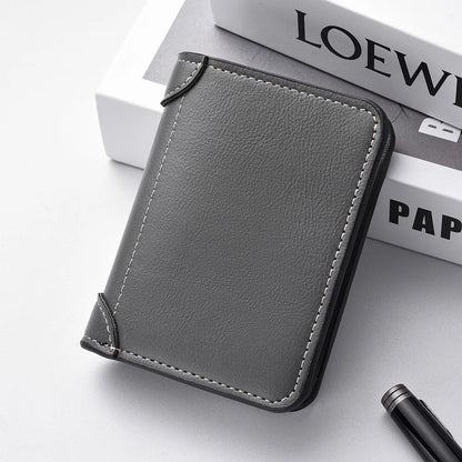 Men's Credit Card Wallet Ultra Thin PU Leather Mini Wallet