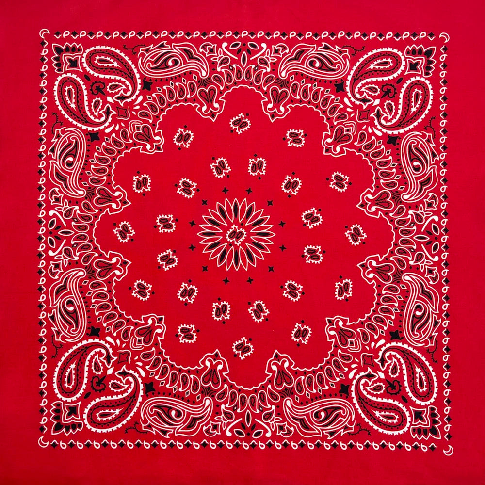 Oversized Paisley Bandana 70cm Cotton Hip Hop Head Scarf