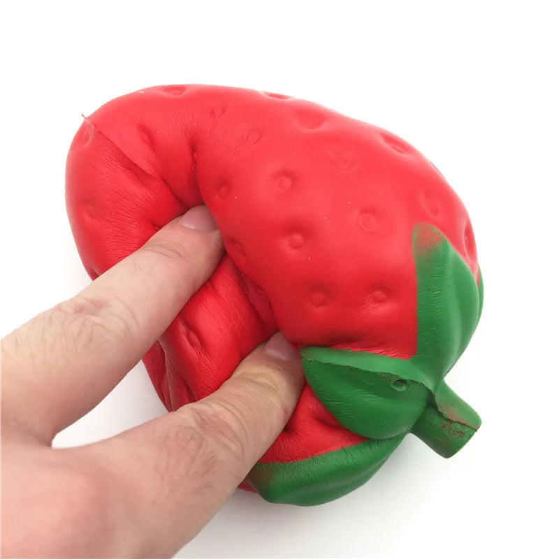 Strawberry Slow Rebound Squishy – Stress Relief Fruit Toy