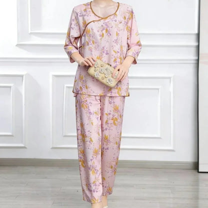 Women's Cotton Sleepwear Set – Summer Two-Piece Pajamas
