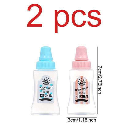 Mini Condiment Squeeze Bottles – Portable Sauce Containers for Lunch Boxes