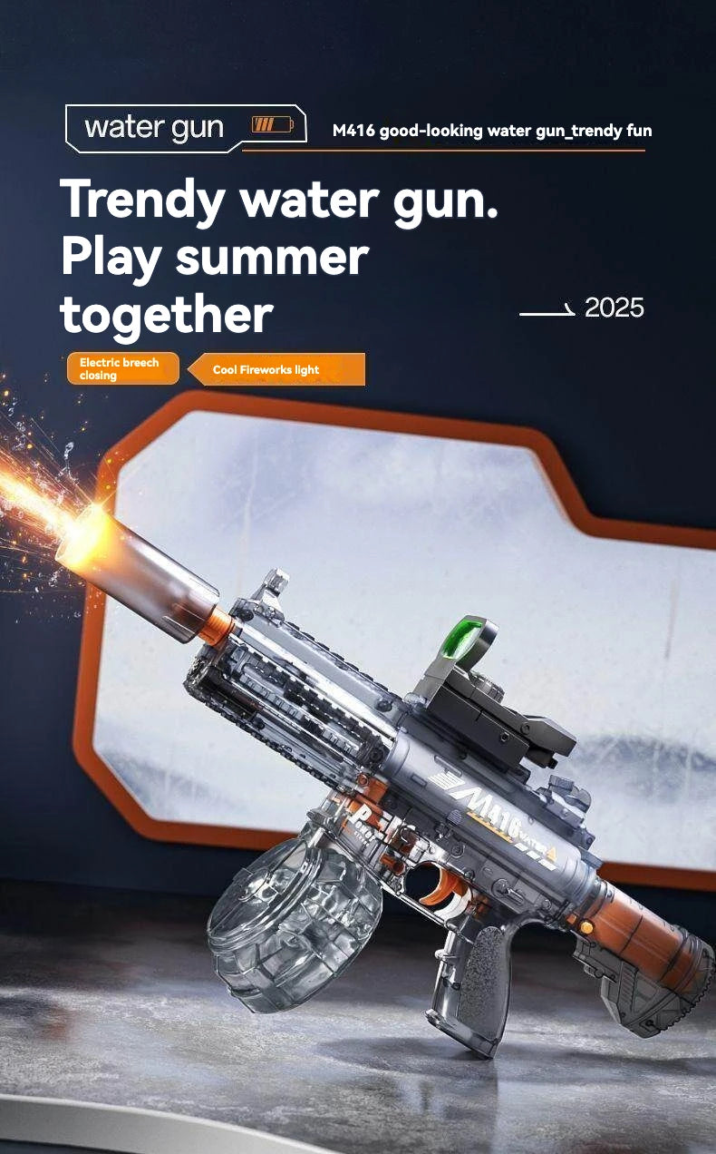 Electric Water Gun Toy Automatic Outdoor Water Spray Blaster