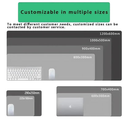 XXL Black & White Desk Mat – Abstract Liquid Gaming Mouse Pad