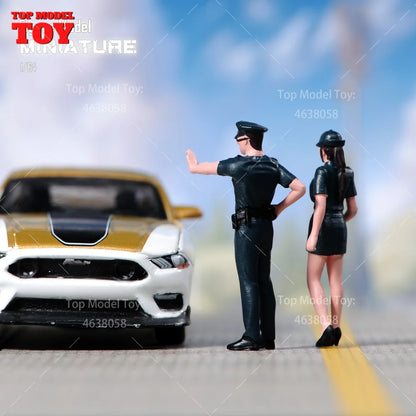 1/64 Miniature Figures Model Car Accessories Scene People Set