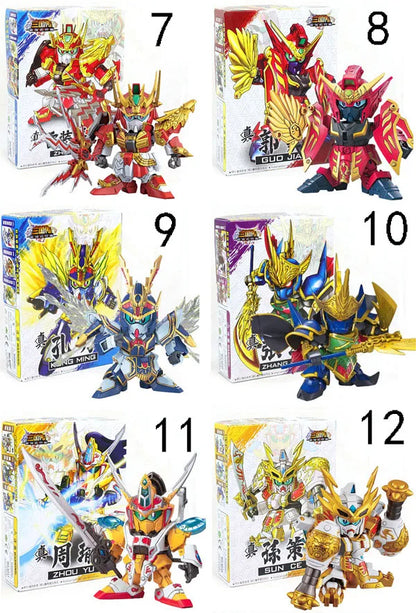 Three Kingdoms Action Figures SD Anime Model Kit 8cm