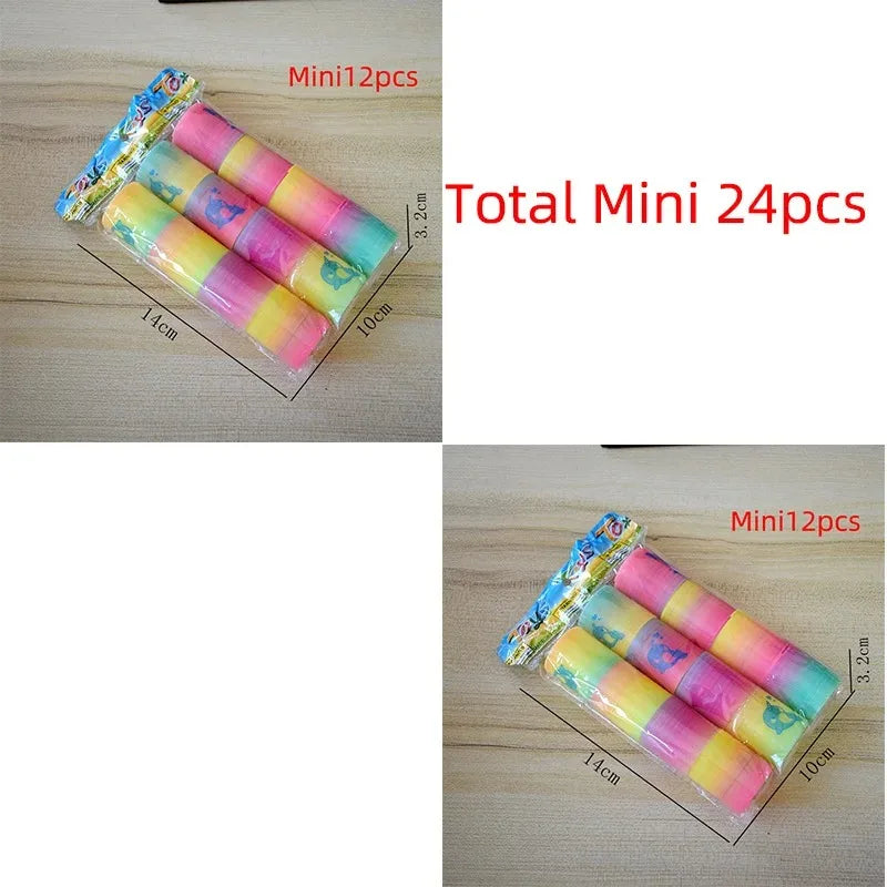 24PCS Rainbow Magic Springs Toy Party Favors Pinata Fillers