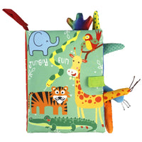 Baby Tail Cloth Book Interactive Sensory Learning Toy