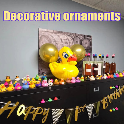 10–100PCS Rubber Duck Bath Toys – Mini Floating Ducks Party Favors