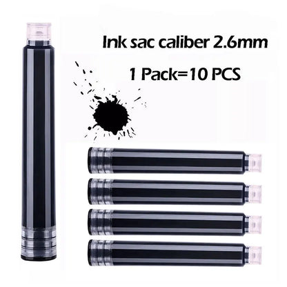 Metal Fountain Pen with Replaceable Ink Cartridges