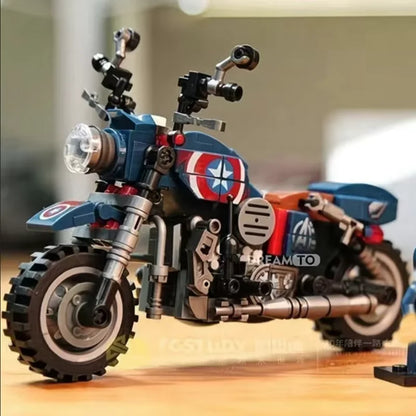 Anime Motorcycle Building Blocks – DIY Model Display Toy