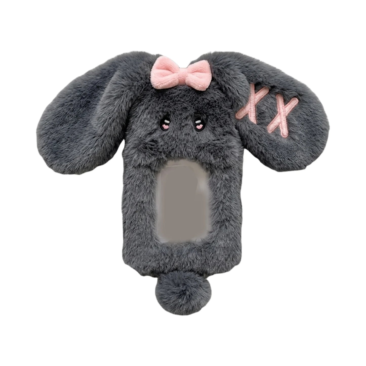 Rabbit Plush Card Holder Cute Bunny Student ID Holder