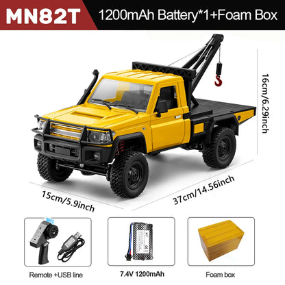 MN82S 4WD RC Crawler Pickup Truck 1:12 Scale Off-Road Car