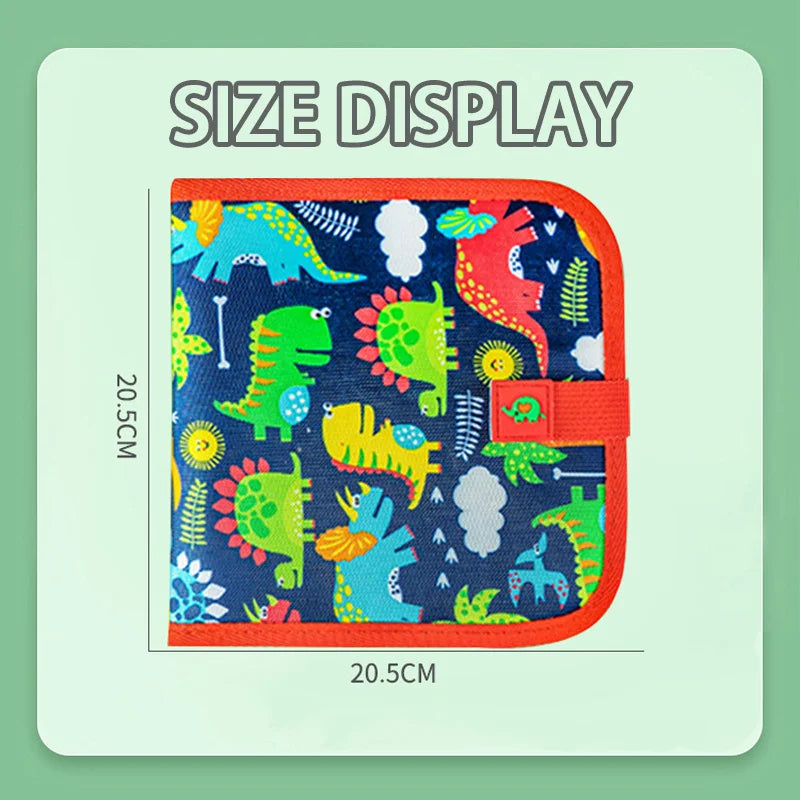 Reusable Doodle Book for Kids with 12 Watercolor Pens