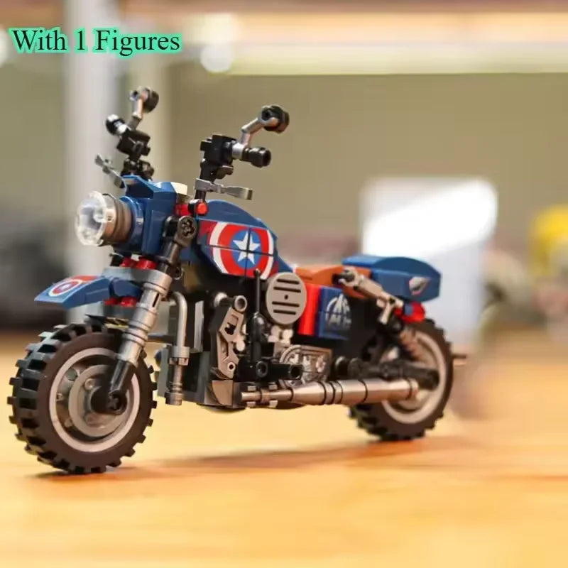 Anime Motorcycle Building Blocks – DIY Model Display Toy