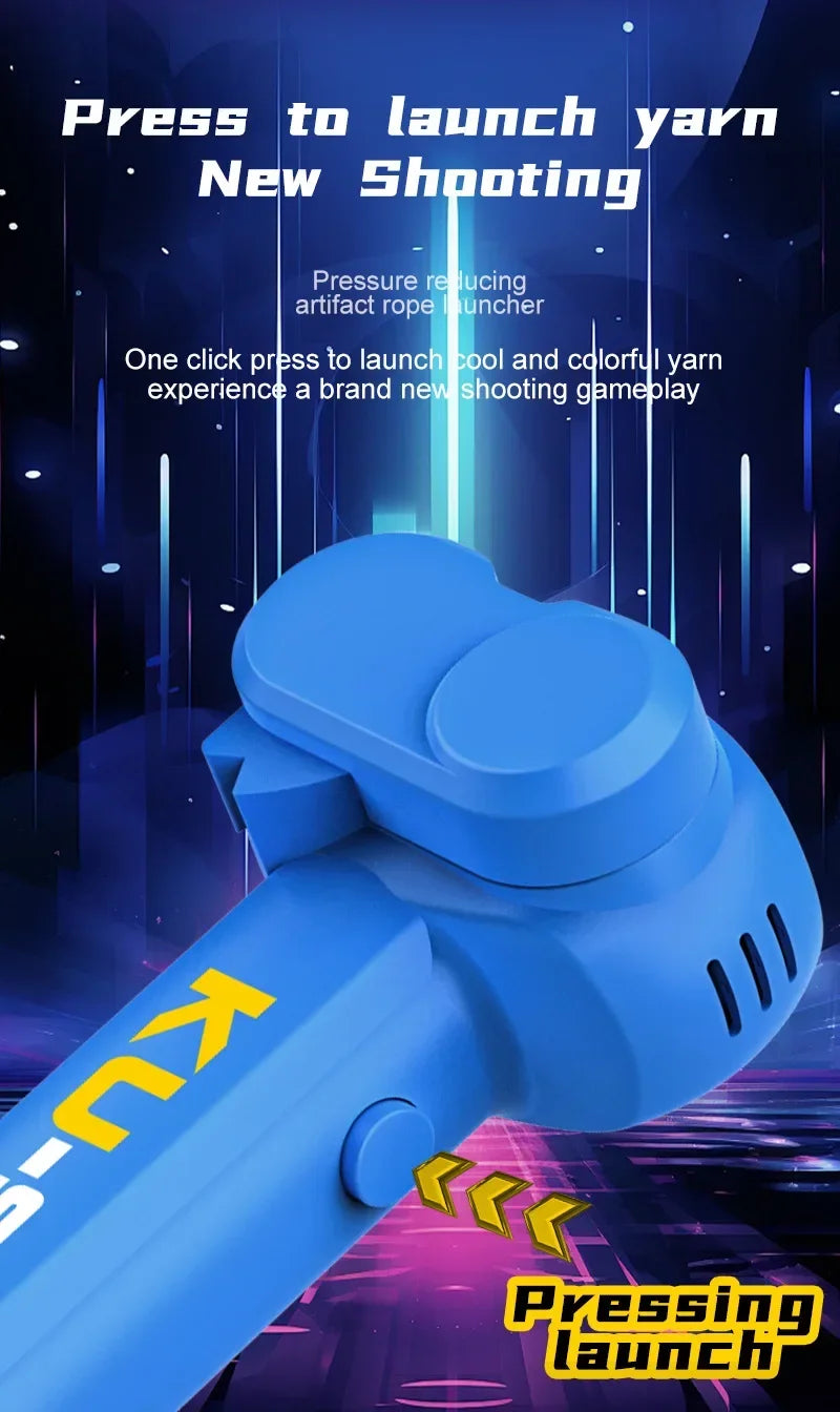 Glow String Launcher Toy LED Light Rope Spinner