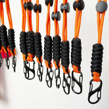 Paracord Keychain Woven Outdoor Wrist Lanyard Key Rope
