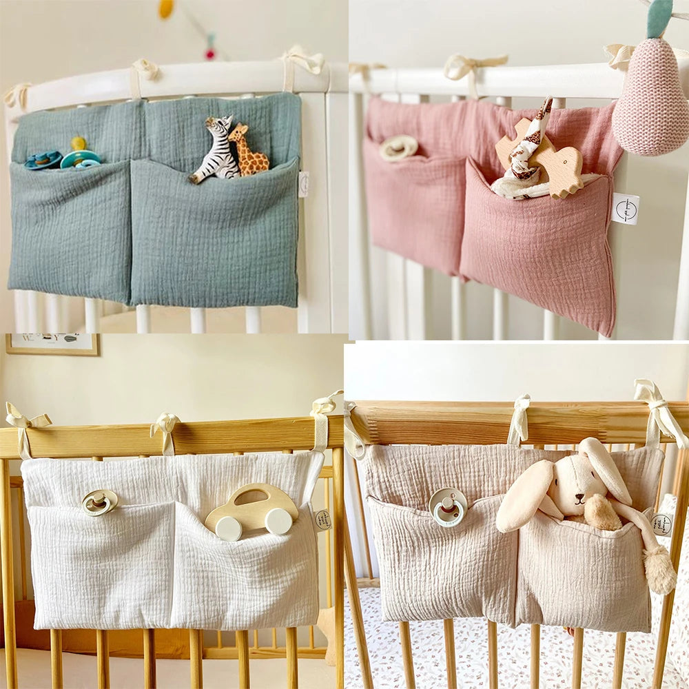Baby Crib Organizer Hanging Diaper Caddy Storage Bag