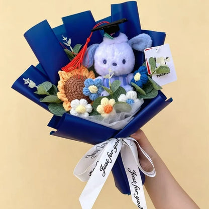 Cartoon Graduation Plush Bouquet Soft Stuffed Doll Gift