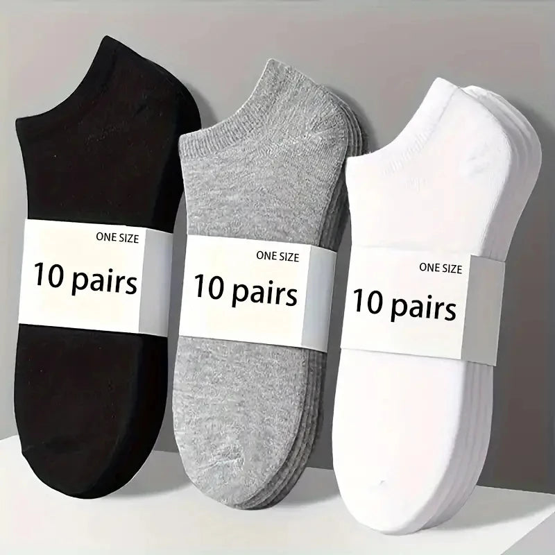Ankle Socks 5 Pack Breathable Low Cut Unisex Socks
