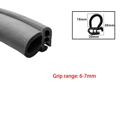 Car Door Edge Guard Rubber Sealing Strip – U-Type EPDM Trim